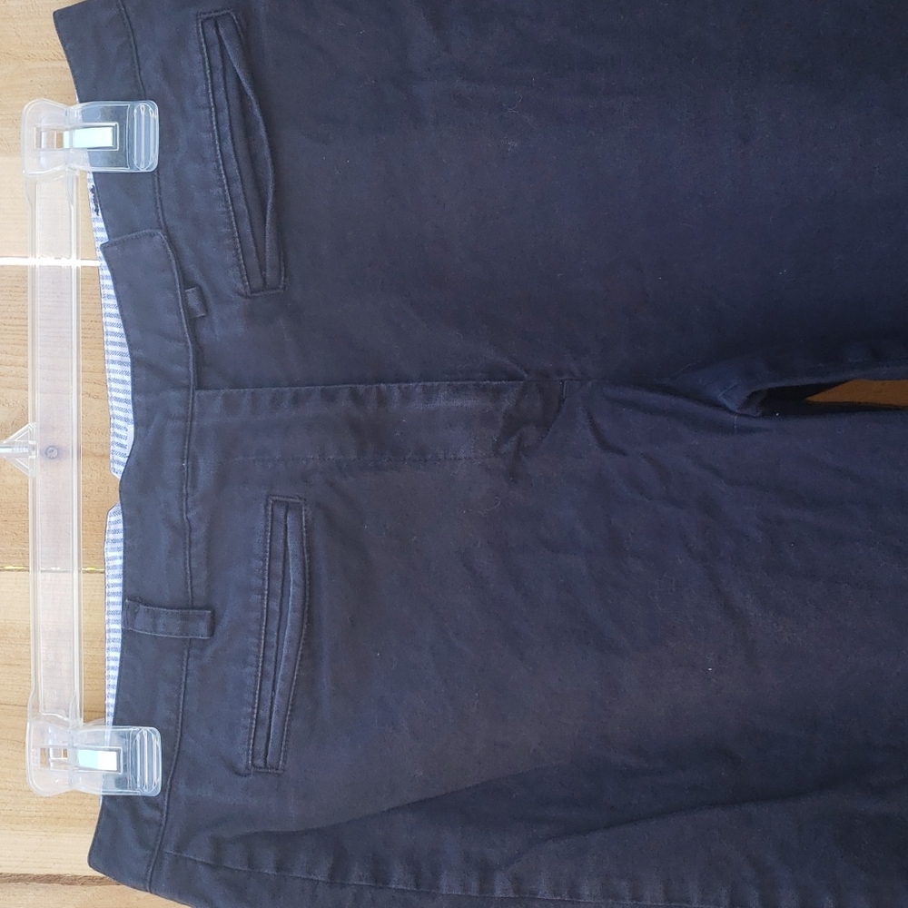 Tommy Hilfiger Black Cotton Blend Pants 8 - Picture 4 of 9